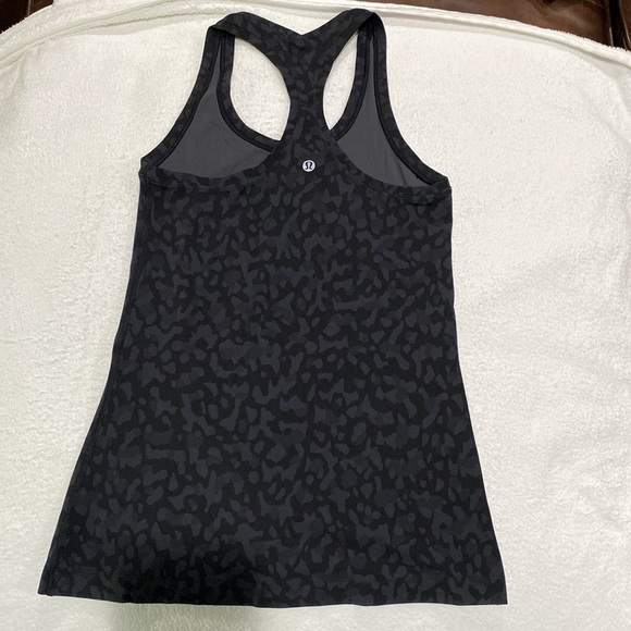 Lululemon Cool Racerback Black Leopard Tank Top - Picture 4 of 4
